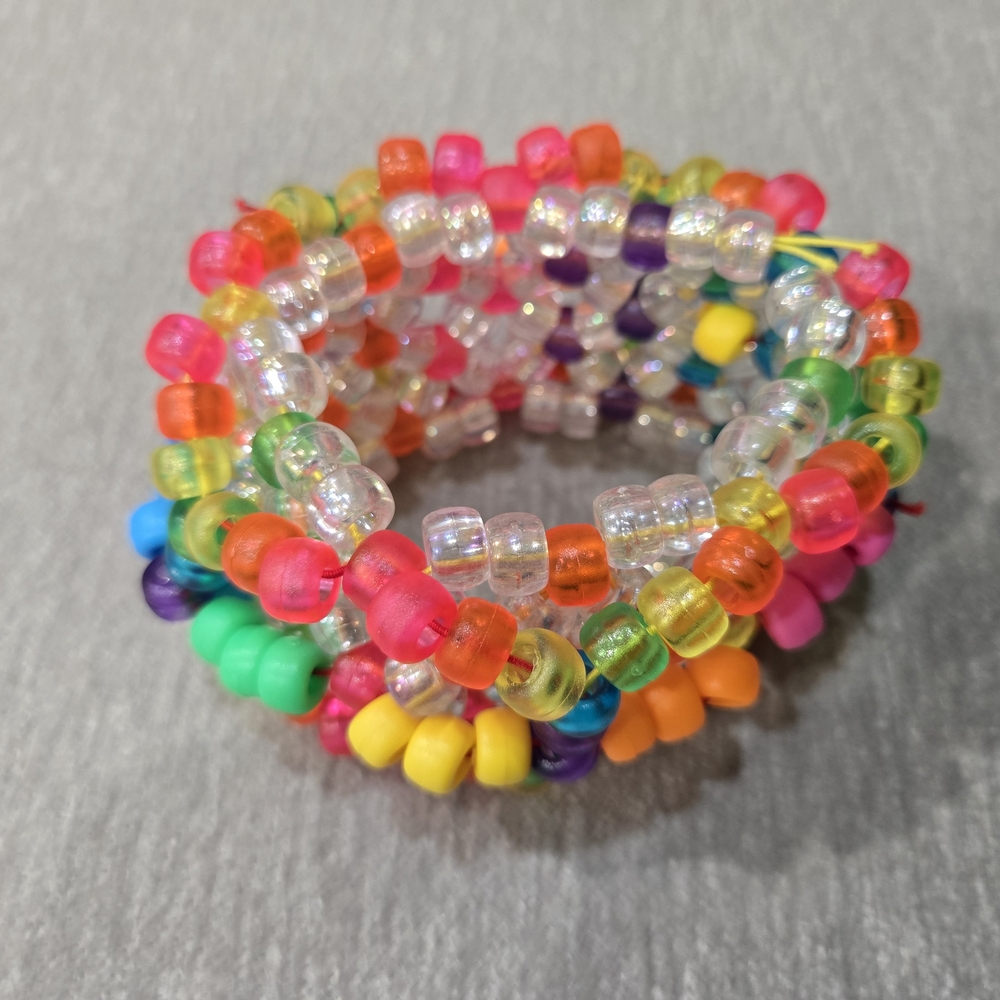 Rainbow Kandi 3D UFO Cuff